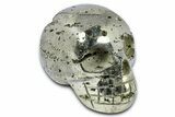 Gleaming Pyrite Skull - Peru #378838-1